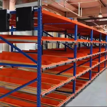 Vad är kartongflödet genom rackning för kartongförvaring?